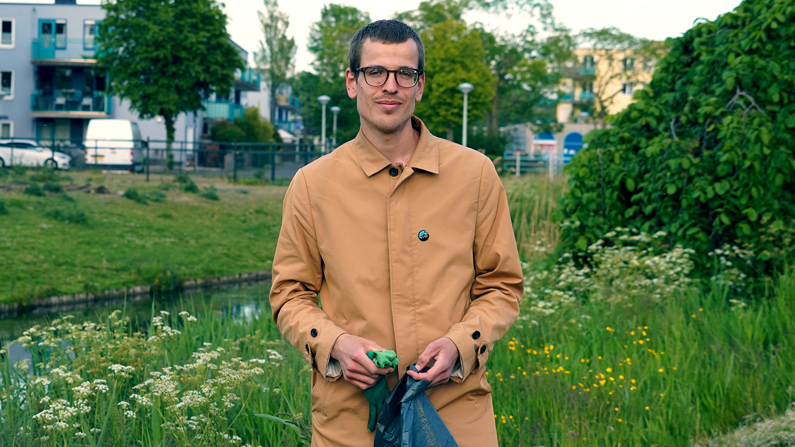 Rens de Jong ontving een Blauwe- Druppelspeld