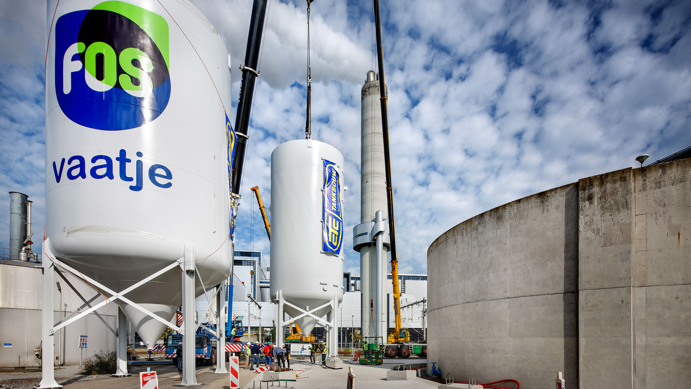 Tank Fosvaatje bij Rioolwaterzuivering West