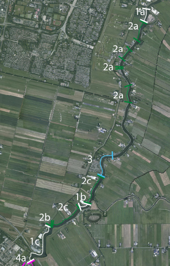 Amsteldijk West situaties 1, 2 en 3